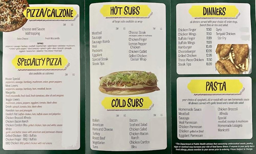 Kingston House of Pizza Menu image 1